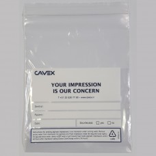 Cavex Impresafe ZipLock Plastic Bags with Print - 150 x 200mm -  50pc - 1 Pack